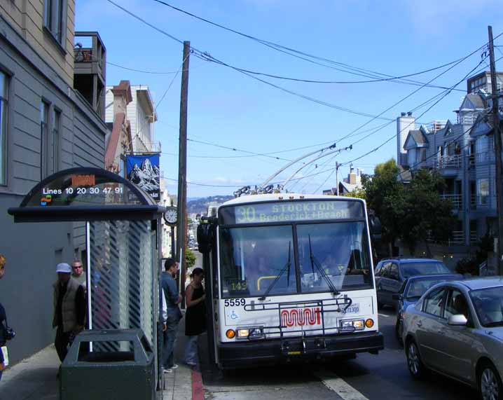 San Francisco MUNI ETI 14TrSF Skoda trolley 5559